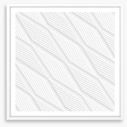 White on White Framed Art Print 60264541