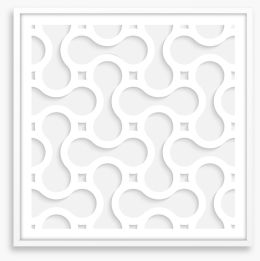 White on White Framed Art Print 60264730