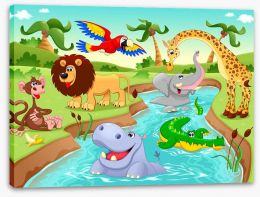 Animal Friends Stretched Canvas 60264770