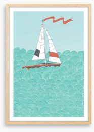 Sailboat and sea I Framed Art Print 60310791