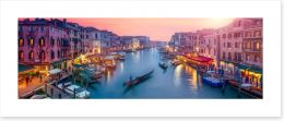 Venice sunset panoramic