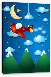 Flying through the stars Stretched Canvas 60564703