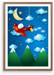Flying through the stars Framed Art Print 60564703