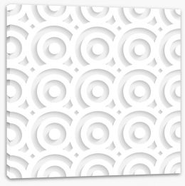 White on White Stretched Canvas 60601296