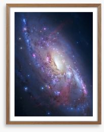Deep space spiral galaxy Framed Art Print 60618261