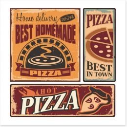 Vintage pizzeria Art Print 60712694