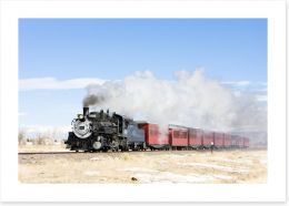 Narrow gauge steam train Art Print 60740980