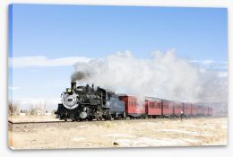 Narrow gauge steam train Stretched Canvas 60740980