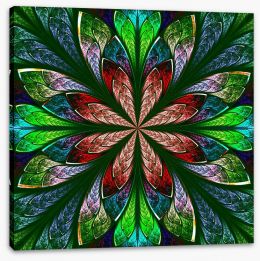 Stained glass fractal Stretched Canvas 60751161