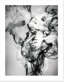 Beauty in the smoke Art Print 60831181