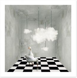 The room with clouds and ducks Art Print 60834864