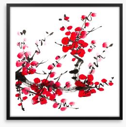 Plum blossom Framed Art Print 60939448