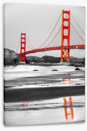 Golden Gate reflections Stretched Canvas 61029938