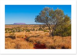 The trail to Uluru Art Print 61042613