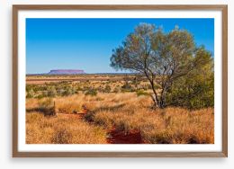 The trail to Uluru Framed Art Print 61042613