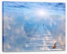 Musical path Stretched Canvas 61048050