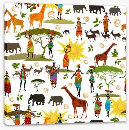 African Stretched Canvas 61169770