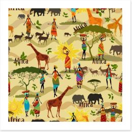 African Art Print 61169801
