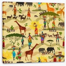 African Stretched Canvas 61169801