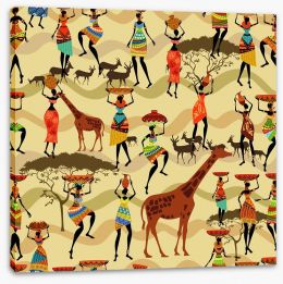 African Stretched Canvas 61169967