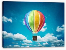 Vintage balloon adventure Stretched Canvas 61220966