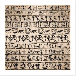 Hieroglyphs Art Print 61385167