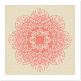 Soft pink mandala Art Print 61410919