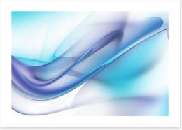 Cool blue swirl Art Print 61562081