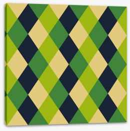 Green revival Stretched Canvas 61587751