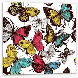 Butterfly flourish Stretched Canvas 61600350