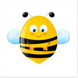 Happy honey bee Art Print 61616564