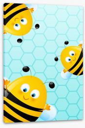 Happy Critters Stretched Canvas 61616585