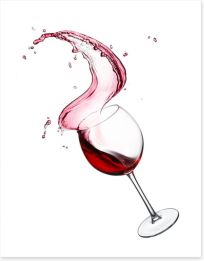 A splash of wine Art Print 61654497