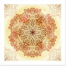 Henna flowers Art Print 61681824
