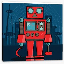 Rockets and Robots Stretched Canvas 61767866
