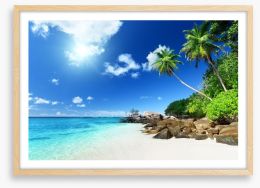Seychelles shores Framed Art Print 61788359