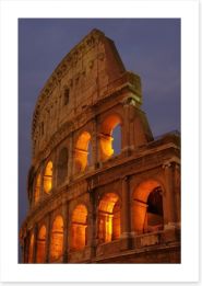 The Colosseum by night Art Print 61799489