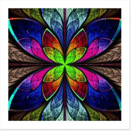Stained glass wings Art Print 61805367