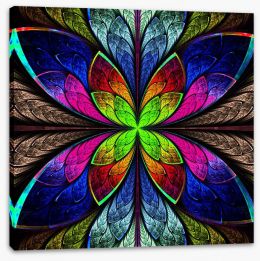 Stained glass wings Stretched Canvas 61805367