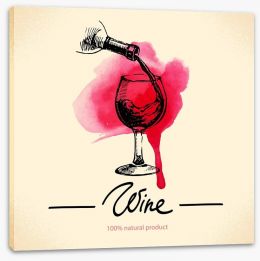 The beauty of wine Stretched Canvas 61836003