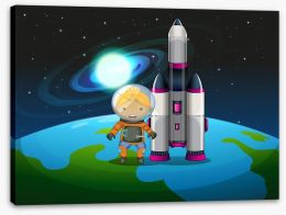 Space explorer Stretched Canvas 61839106