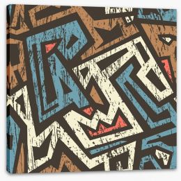Tribal shout Stretched Canvas 61843139