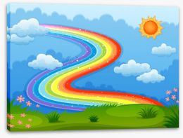 Rainbows Stretched Canvas 61843437