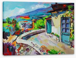 Summer in the village Stretched Canvas 61960649