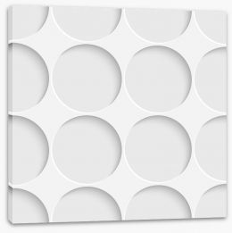 White on White Stretched Canvas 61971764