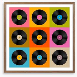 Vinyl records Framed Art Print 62066405