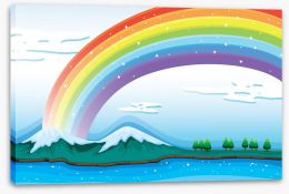 Rainbows Stretched Canvas 62075138