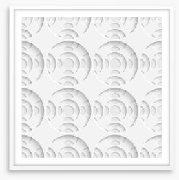 White on White Framed Art Print 62075367