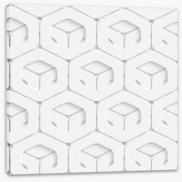 White on White Stretched Canvas 62158526