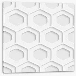 White on White Stretched Canvas 62247564